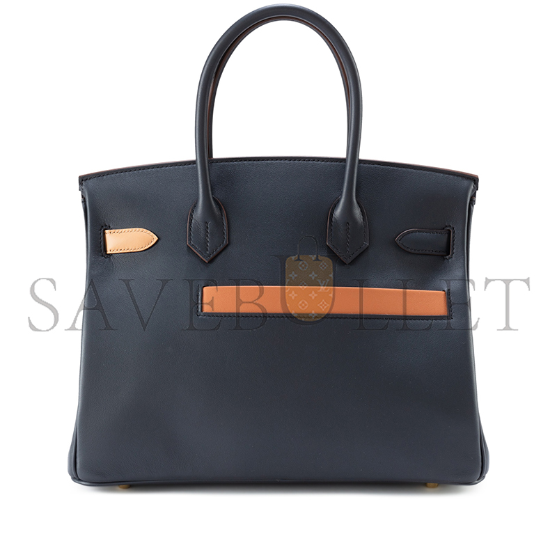 H**mes master colormatic birkin 30 caban, black and chai swift gold hardware (30*22*16cm)